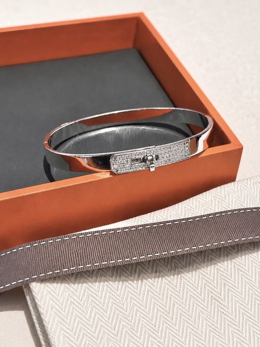 Браслет Hermes Kelly зі стразами люкс