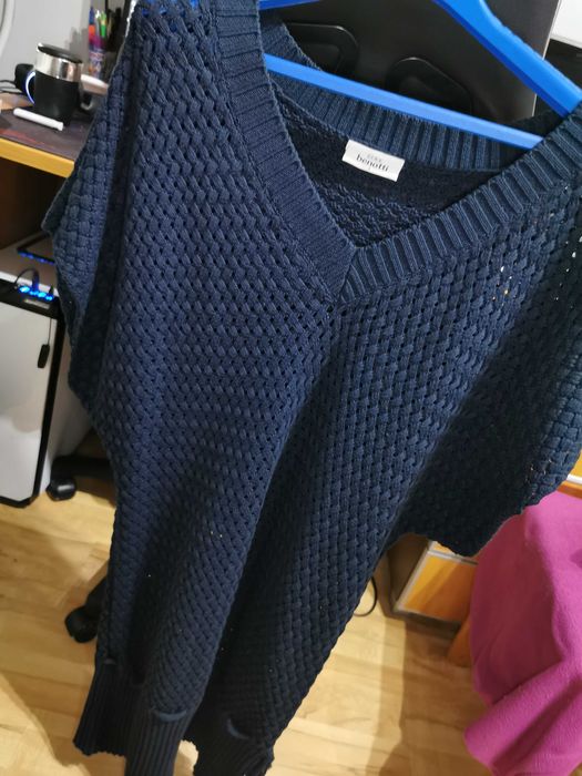 bluzka damska azurowa