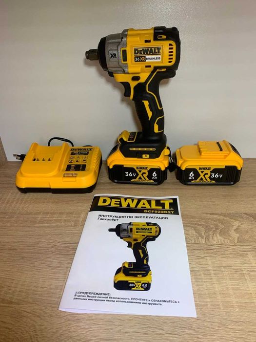 Професійний акумуляторний гайковерт DeWalt DCF922D2T 36V, 6AH на 2АКБ