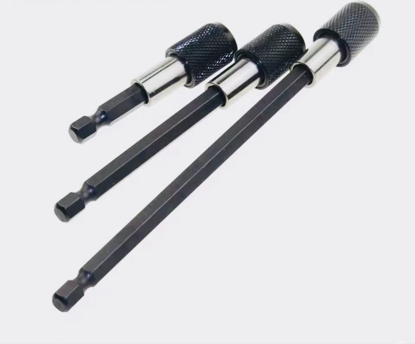 Набір 3 штуки якісних нових подовжувачів 1/4 бистросьем держатель бит