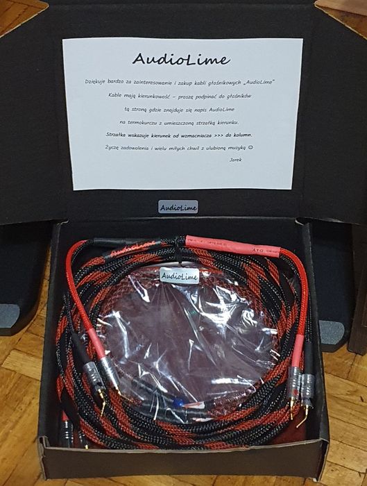 Najlepszy kabel głośnikowy "AudioLime" HiFi (na metry) - czytaj opis