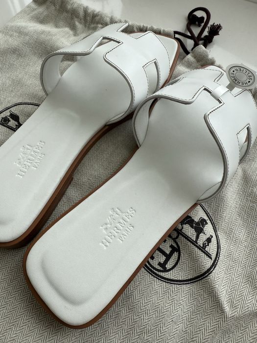 Тапки сланцы шлепки Hermes эрмес