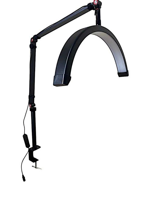 Лампа на струбцині для beauty майстра SP- 66B з тримачем для телефону