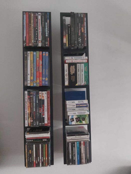 Suporte de parede para CDs e DVDs