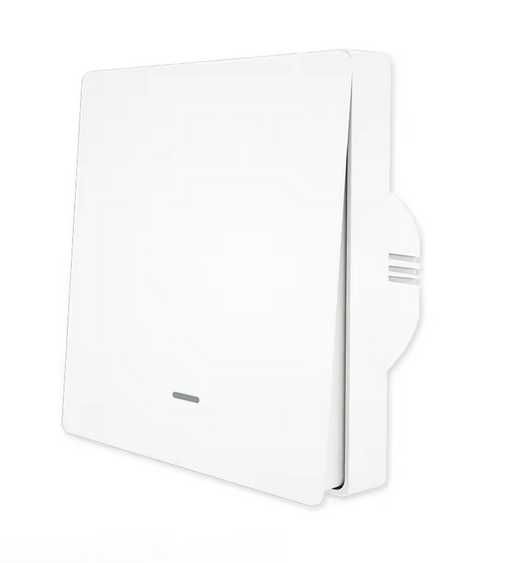 Настінний вимикач ZigBee з нейтралью, одна клавіша, білий.