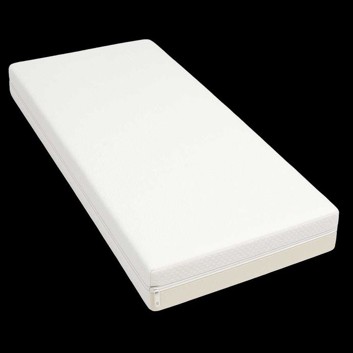 Materac Piankowy 120x200x10cm Dwustronny z Pokrowcem Antyalergiczny