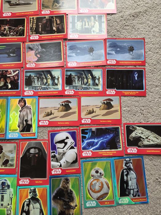 38 kart star wars, karty gwiezdne wojny