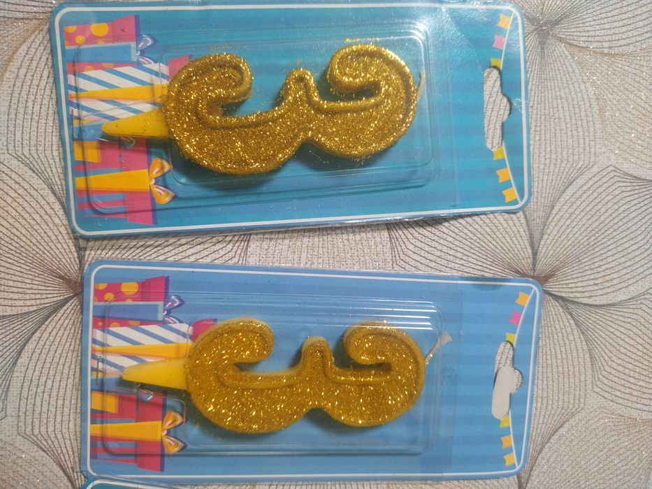 Свічки на торт свічка цифра 5 3 0 свечки кекси для торта