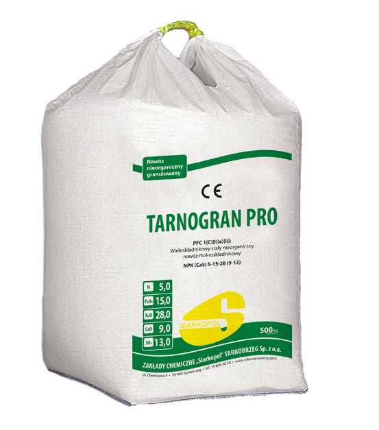 Tarnogran PRO NPK 5-15-28 + Ca + S | big-bag 500kg lub worek 50kg Nawóz wieloskładnikowy