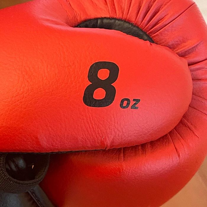 Luvas de boxe vermelhas Decathlon 8oz e OFERTA de mitenes