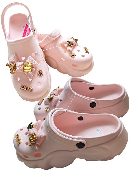 Klapki na basen z przypinkami. Nowe