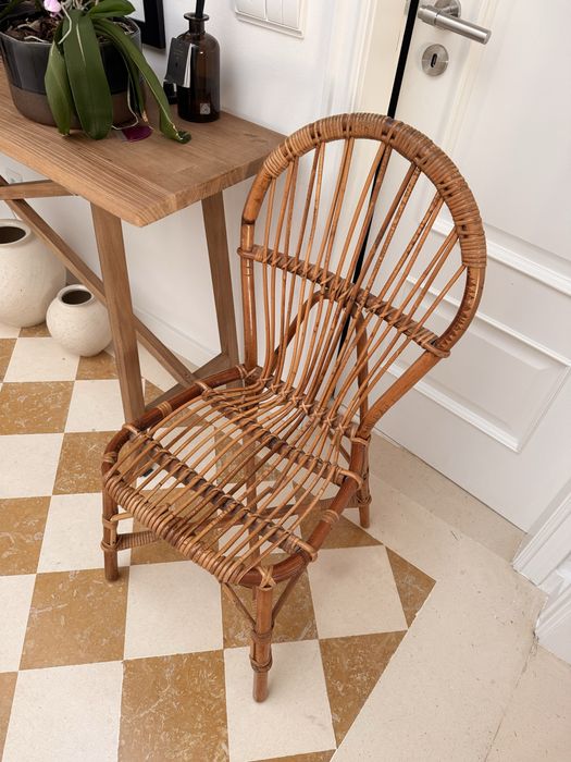 4 Cadeiras Vintage Bambu