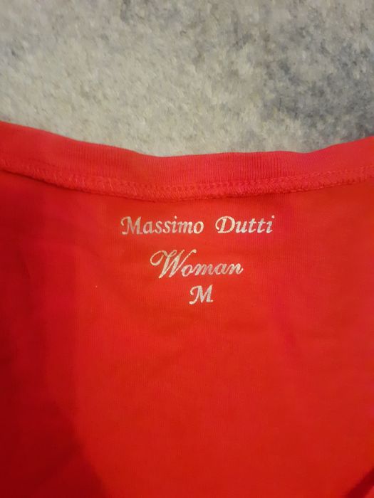 Bluzka czerwona massimo dutti tanio