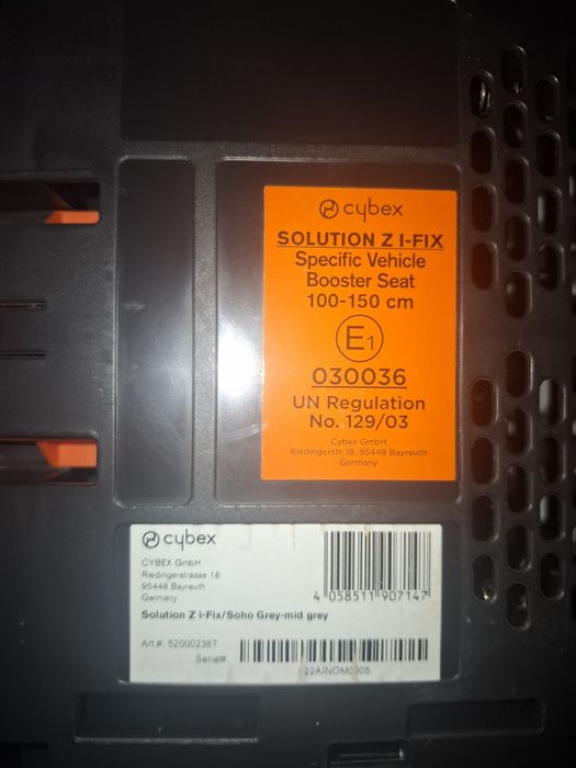 Cadeira bebé Cybex Solution Z i-Fix 100-150 cm | Isofix