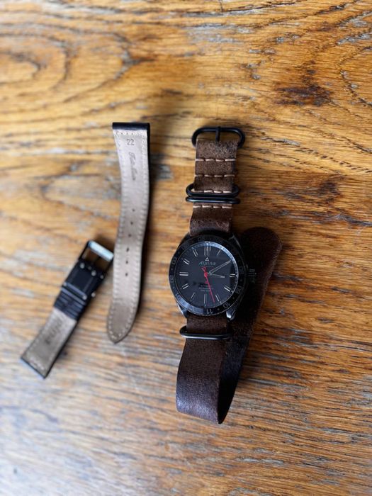 Часы ALPINA  ALPINER 4 SHADOW LINE  . Антимагнитные , сапфир , DLC