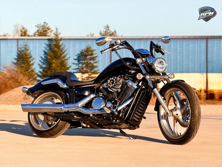 Yamaha XVS Bezwypadkowy, Yamaha XVS 1300 Stryker Raven CBB/C. Przebieg 5 663 km.