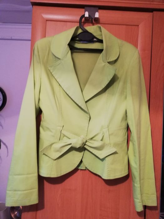 Marynarka/żakiet damski limonka rozmiar 36