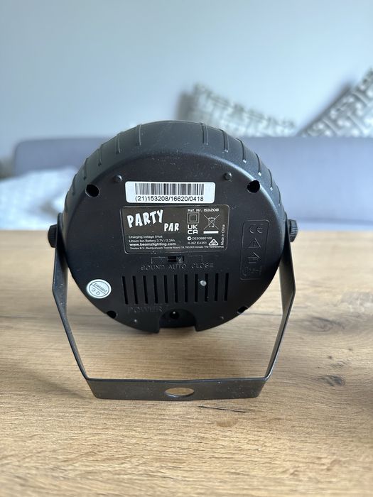 2x Stroboskop bateryjny biały beamZ PLP12 Party Par 6x1W