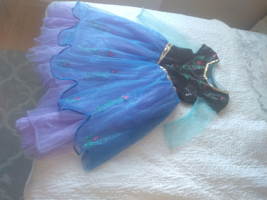 Sukienka na bal dziewczynka Kraina lodu ANNA Z ARENDEL122/128 7/8 lat