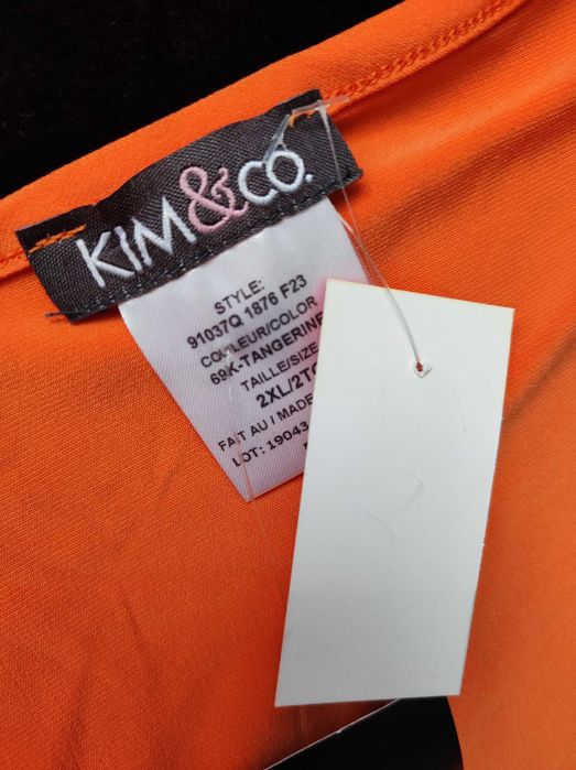 Kim&Co r 2xl pomarańczowa sukienka na lato