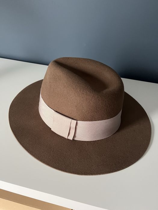 Kapelusz brązowy H&M 100% wełna