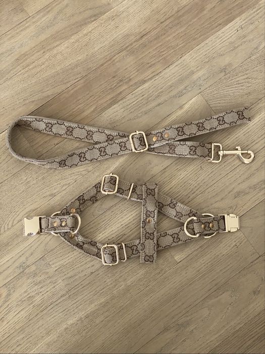 Nowy komplet: szelki + smycz + obroża dla psa S-XL