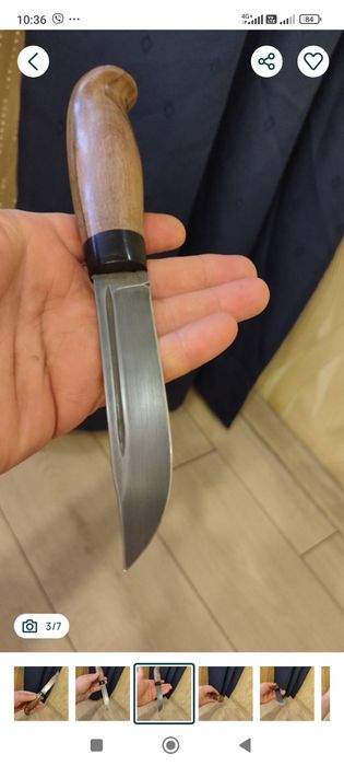 Нож ручной работы  финка щука