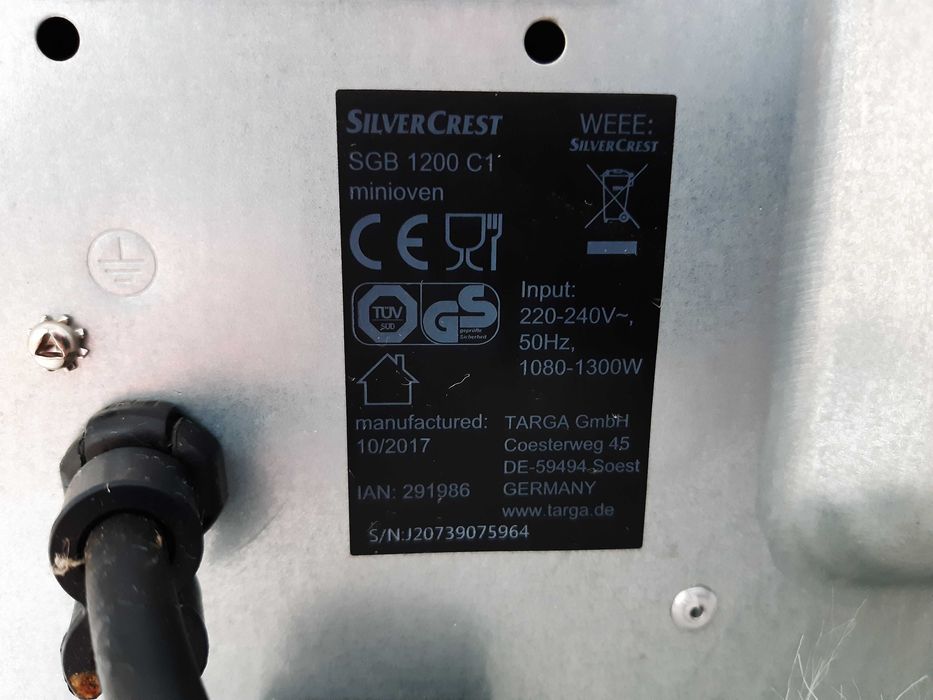 Minipiekarnik SilverCrest SGB 1200 C1