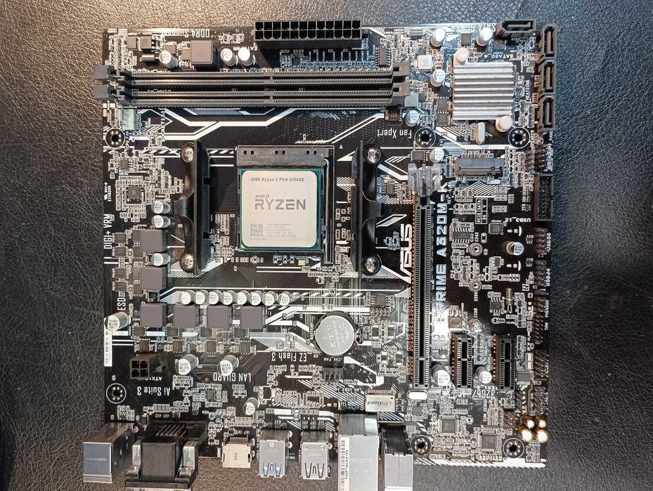 Bundle Asus Prime A320m-k com cpu AMD ryzen 5 Pro 3350GE