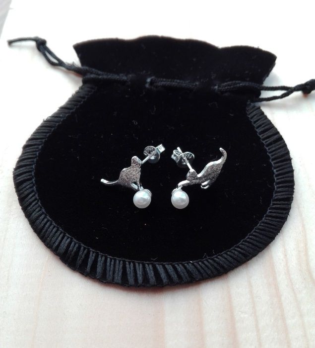 Brincos com pérolas em prata 925 [NOVOS] (Portes grátis)