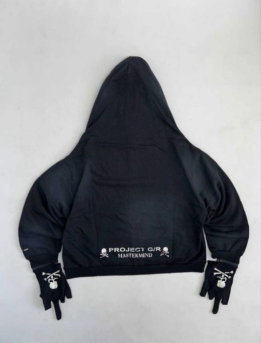 Project Grailz GR Mastermind zip up чорна зіпка зипка фулл худи кофта