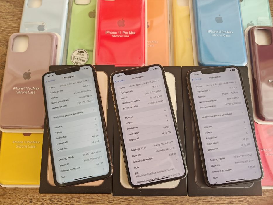 iPhone 11 Pro Max 64GB Gold/Verde Bom estado Aceito Retomas
