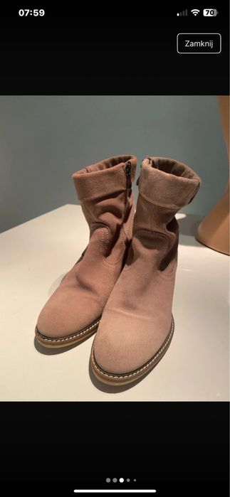 Botki tamaris zamszowe