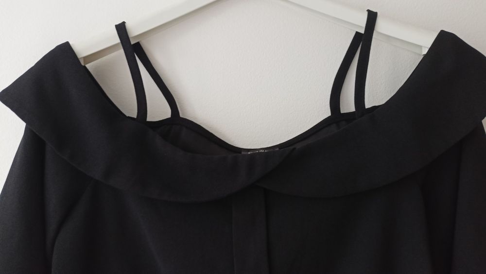 Bluzka czarna  hiszpanka