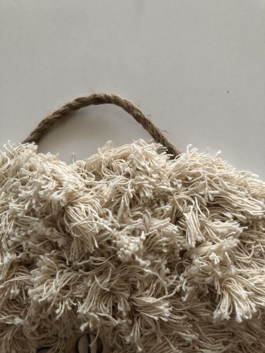 Moldura decorativa em macramé64750632399105121