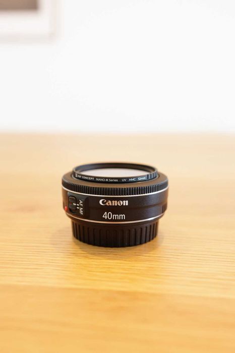 Canon EF 40mm f2.8 STM, oferta de filtro UV