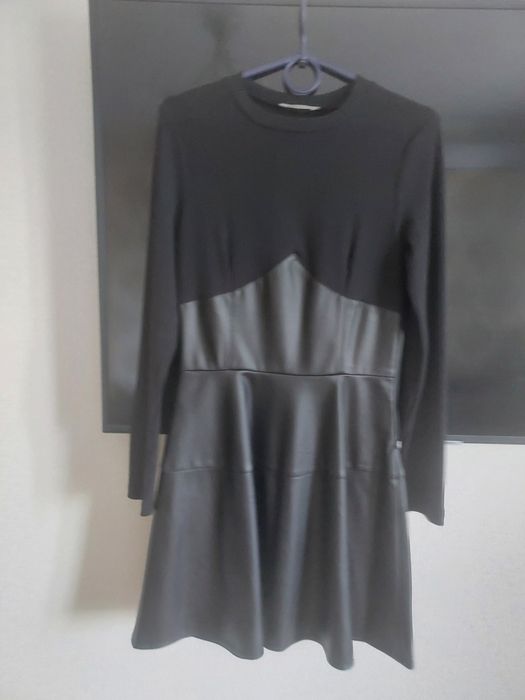 Платье 44 р-р, экокожа/ трикотаж