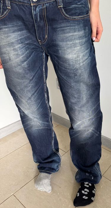 M.O.D spodnie jeans, szeroka nogawka r. 33/32 jeansy jak nowe