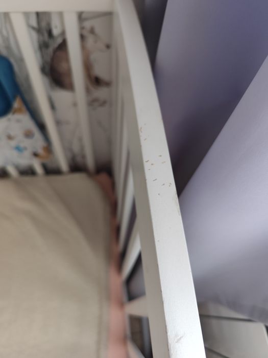 Łóżeczko drewniane z funkcją tapczanika
