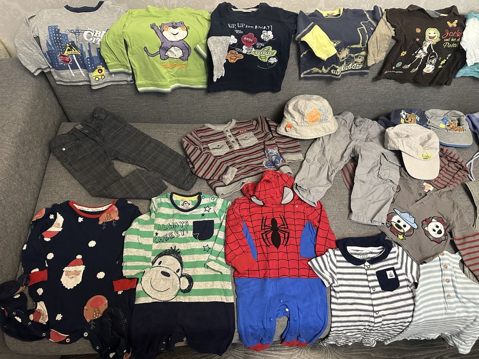 Пакет фірмових речей для хлопчика 9-12-18м, фірмові речі для хлопчика