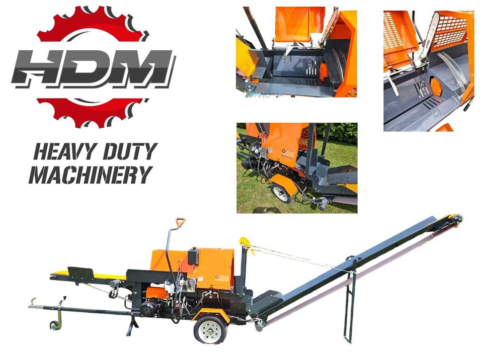 Piło Łuparka Kombajn piło-łuparka elektryczna 7,5kW 20T 3w1 tnie rąbie