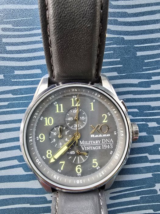 XO Retro Military DNA 1943 – Cronógrafo – Estilo Militar Vintage