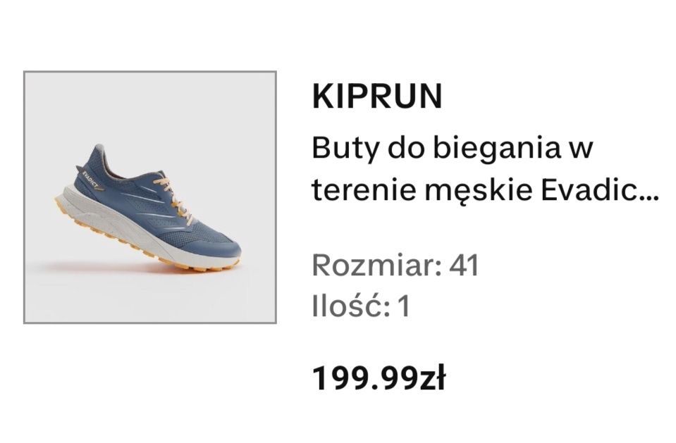 Buty do biegania męskie 41 KIPRUN