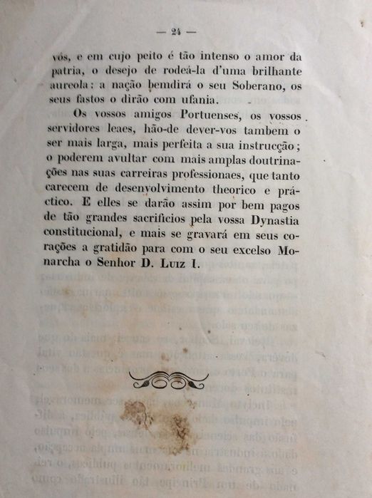 Discurso pronunciado na presença de S. M. F. o senhor D. Luiz I...1863