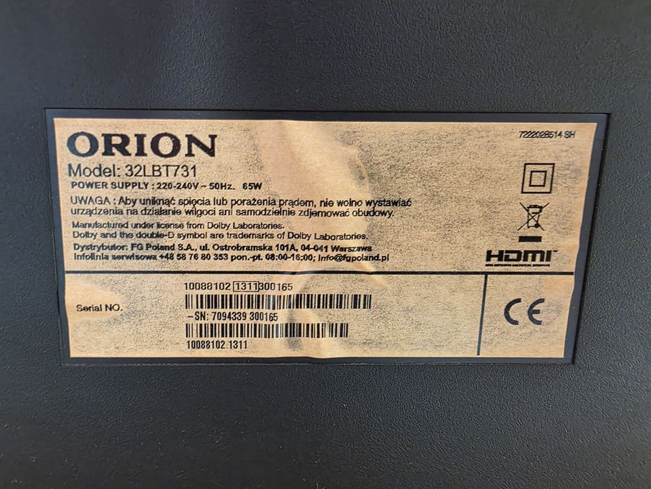 Telewizor 32 cale ORION