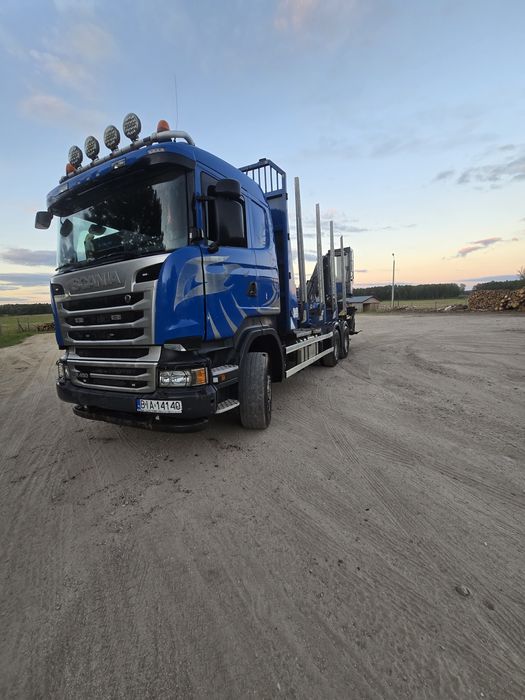 Scania R450  Vkran v13 do drewna drzewa lasu