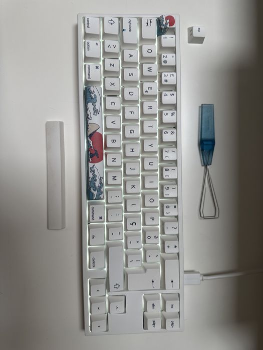 Ducky MIYA Pro Mechanical Keyboard for MAC/PC with White LED, 65%, PBT64752187001857122