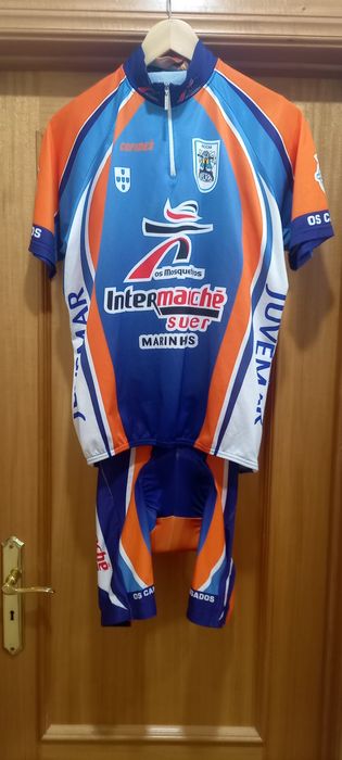 Jersey com Calção ciclismo tamanho L