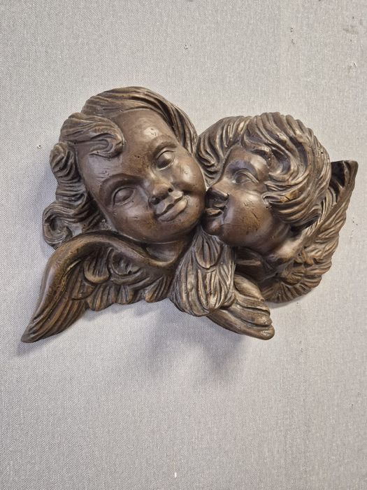 Escultura decorativa de Querubins - Resina | Estilo clássico.