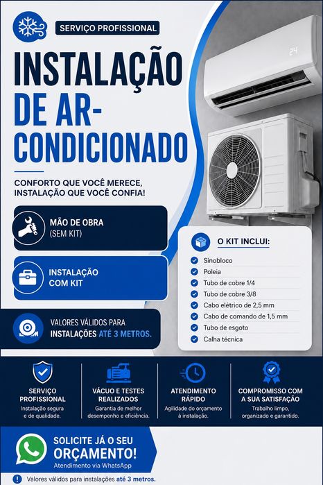 Instalação de ar condicionado